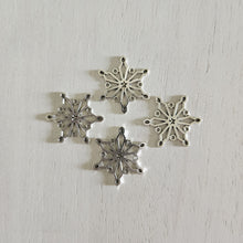 Load image into Gallery viewer, Christmas Intricate Snowflake Charm/Pendant - SILVER
