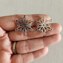 Load image into Gallery viewer, Christmas Intricate Snowflake Charm/Pendant - SILVER
