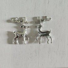 Load image into Gallery viewer, Christmas Large Reindeer Charm/Pendant - SILVER
