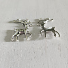 Load image into Gallery viewer, Christmas Large Reindeer Charm/Pendant - SILVER
