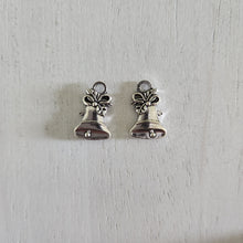 Load image into Gallery viewer, Christmas Bell Double Sided Charm/Pendant - SILVER
