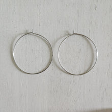 Load image into Gallery viewer, Hoop Earring Finding, 40mm - STAINLESS STEEL, 316 Stainless Steel
