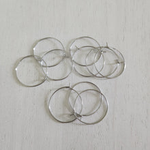 Load image into Gallery viewer, Hoop Earring Finding, 25mm - STAINLESS STEEL, 316 Stainless Steel
