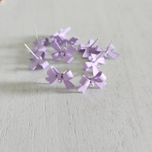 Load image into Gallery viewer, Bow Stud with Post - LAVENDER, Alloy with 925 Sterling Silver Post
