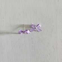 Load image into Gallery viewer, Bow Stud with Post - LAVENDER, Alloy with 925 Sterling Silver Post
