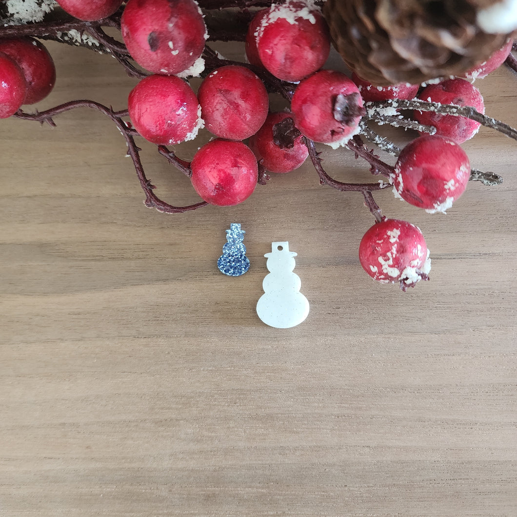 Christmas Acrylic Snowmen Drops & Studs