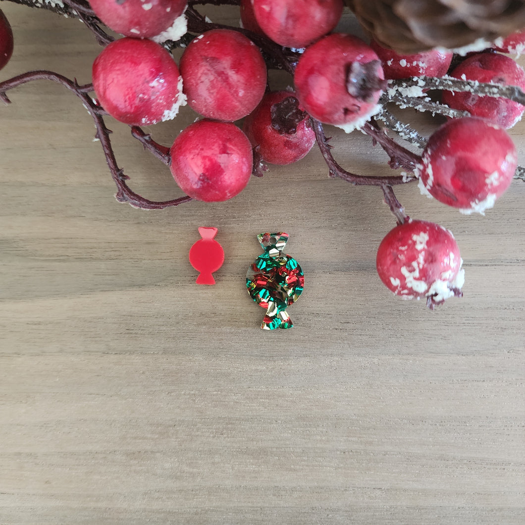 Christmas Acrylic Candy Drops & Studs