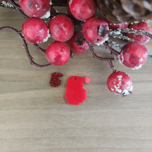 Load image into Gallery viewer, Christmas Acrylic Santa Head Drops &amp; Studs
