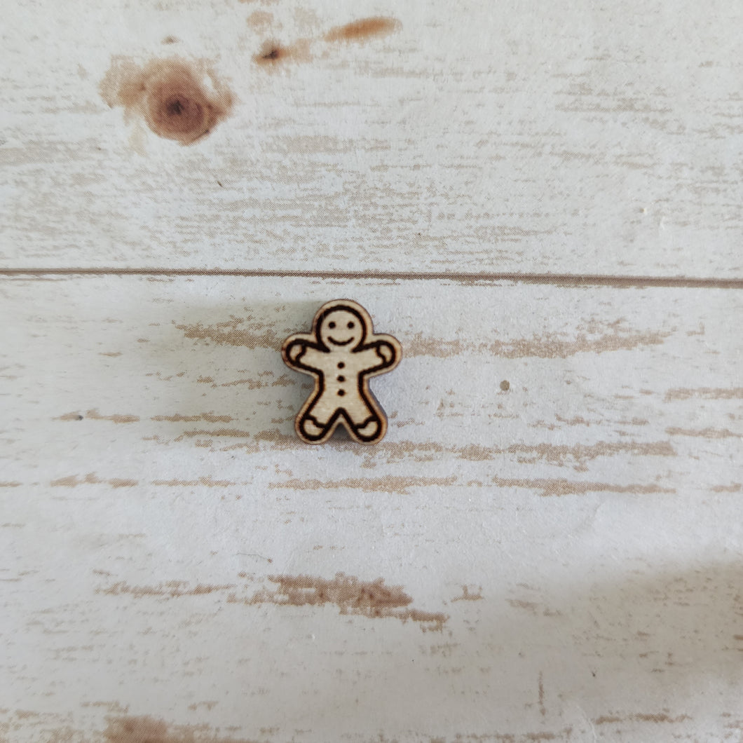 Christmas Gingerbread Man Studs & Drops