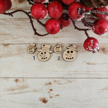 Load image into Gallery viewer, Christmas Snowman Head Studs &amp; Drops
