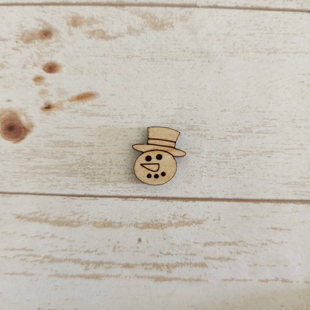 Christmas Snowman Head Studs & Drops