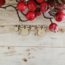 Load image into Gallery viewer, Christmas Wide Reindeer Head Studs &amp; Drops
