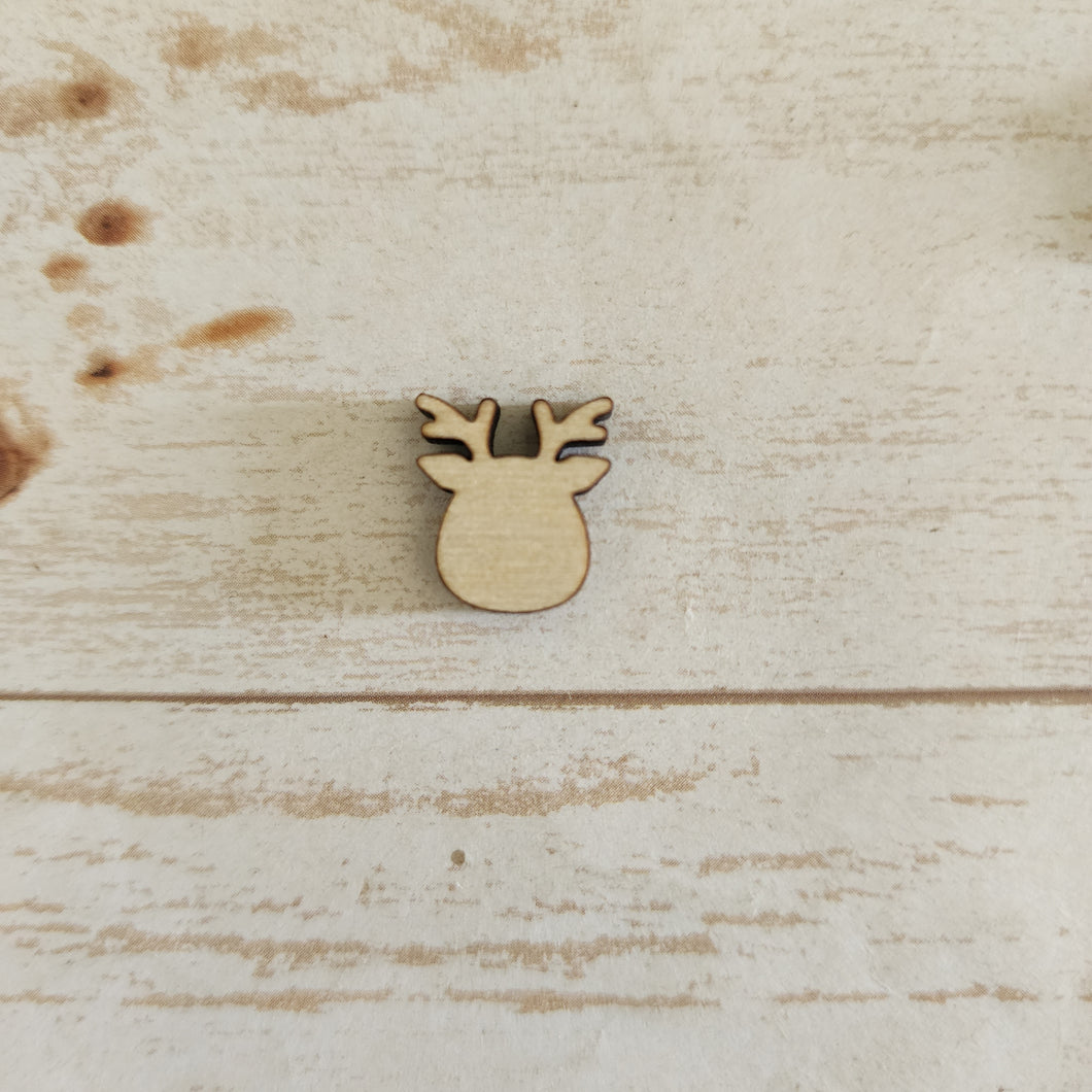 Christmas Wide Reindeer Head Studs & Drops