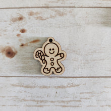 Load image into Gallery viewer, Christmas Gingerbread Men with Hat &amp; Candy Cane Studs &amp; Drops
