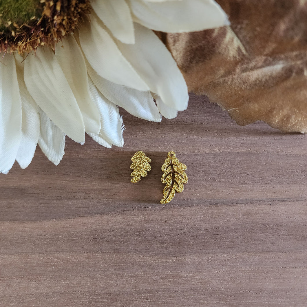 Fall Acrylic Oak Leaf Drops & Studs