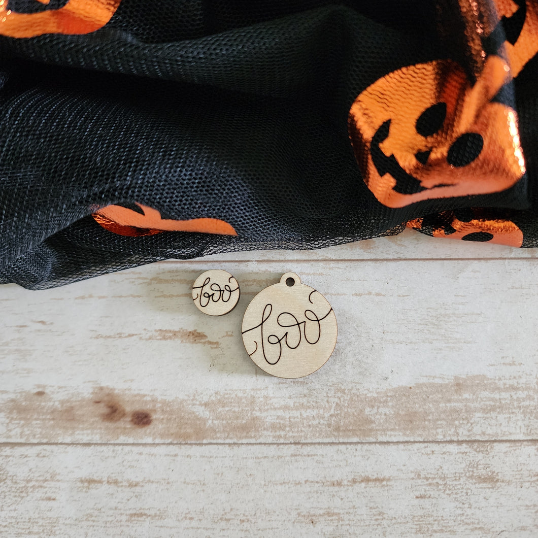 Halloween Boo Script Stud & Drop