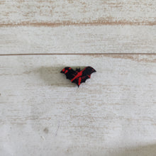 Load image into Gallery viewer, Halloween Patterned Wood Bats Studs &amp; Drops
