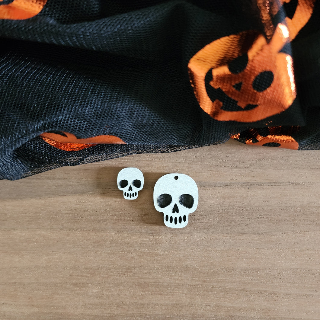 Halloween Acrylic Skull Drops & Studs