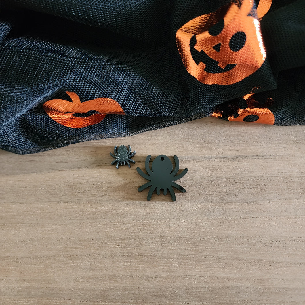 Halloween Acrylic Spider Drops & Studs