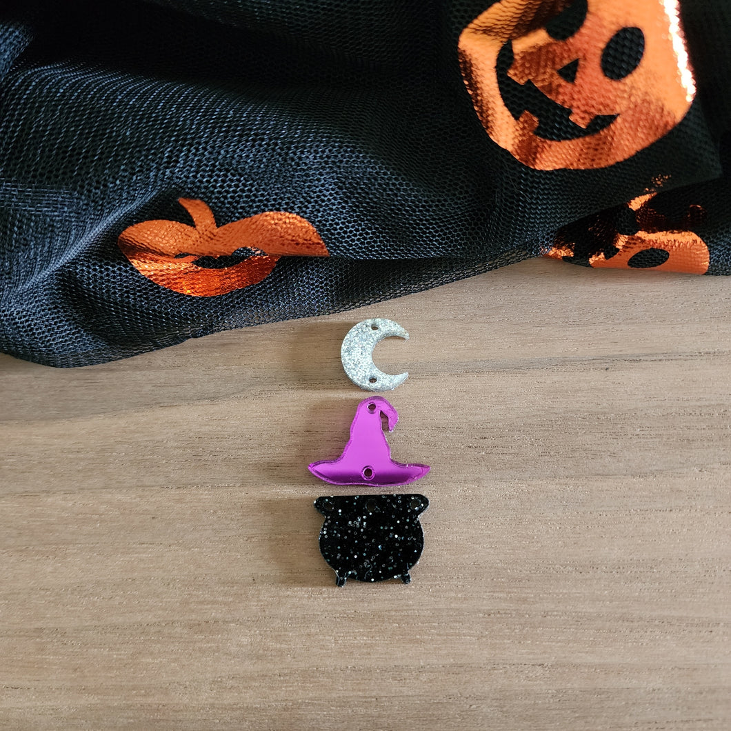 Halloween Acrylic Witchy Triple Drop