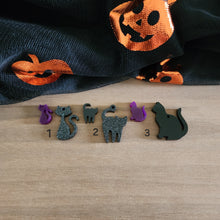 Load image into Gallery viewer, Halloween Acrylic Cats Drops &amp; Studs
