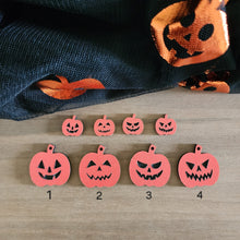 Load image into Gallery viewer, Halloween Acrylic Jack o&#39; Lantern Earrings
