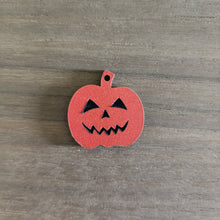 Load image into Gallery viewer, Halloween Acrylic Jack o&#39; Lantern Earrings
