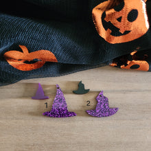 Load image into Gallery viewer, Halloween Acrylic Witch Hat Drops &amp; Studs
