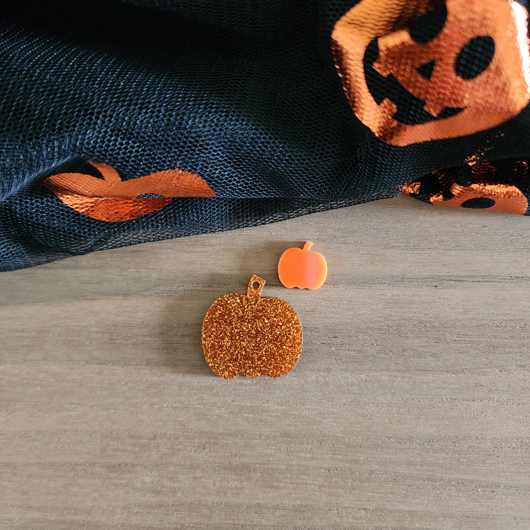 Halloween Acrylic Pumpkin Drops & Studs