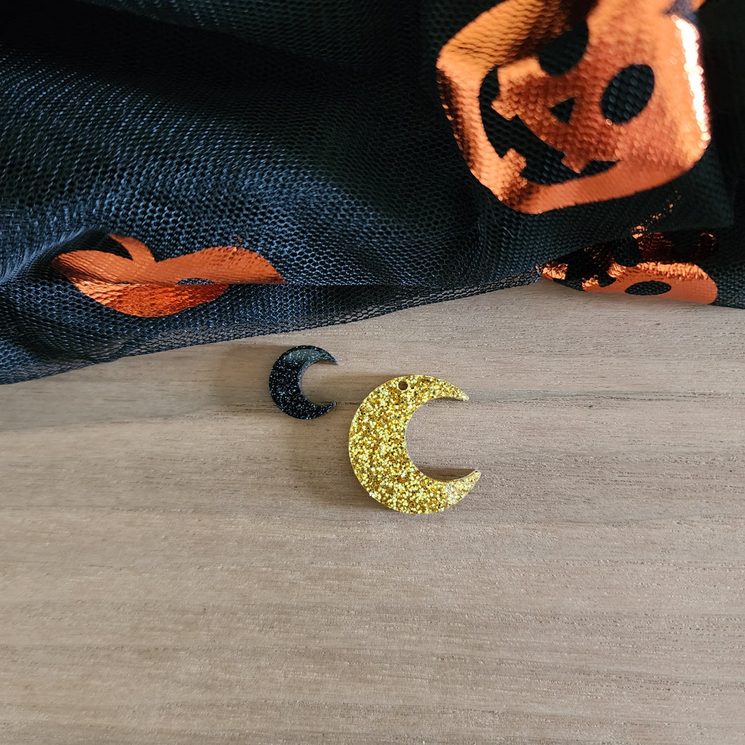 Halloween Acrylic Moon Drops & Studs