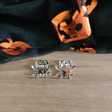 Load image into Gallery viewer, Patterned Acrylic Halloween Spider Drops
