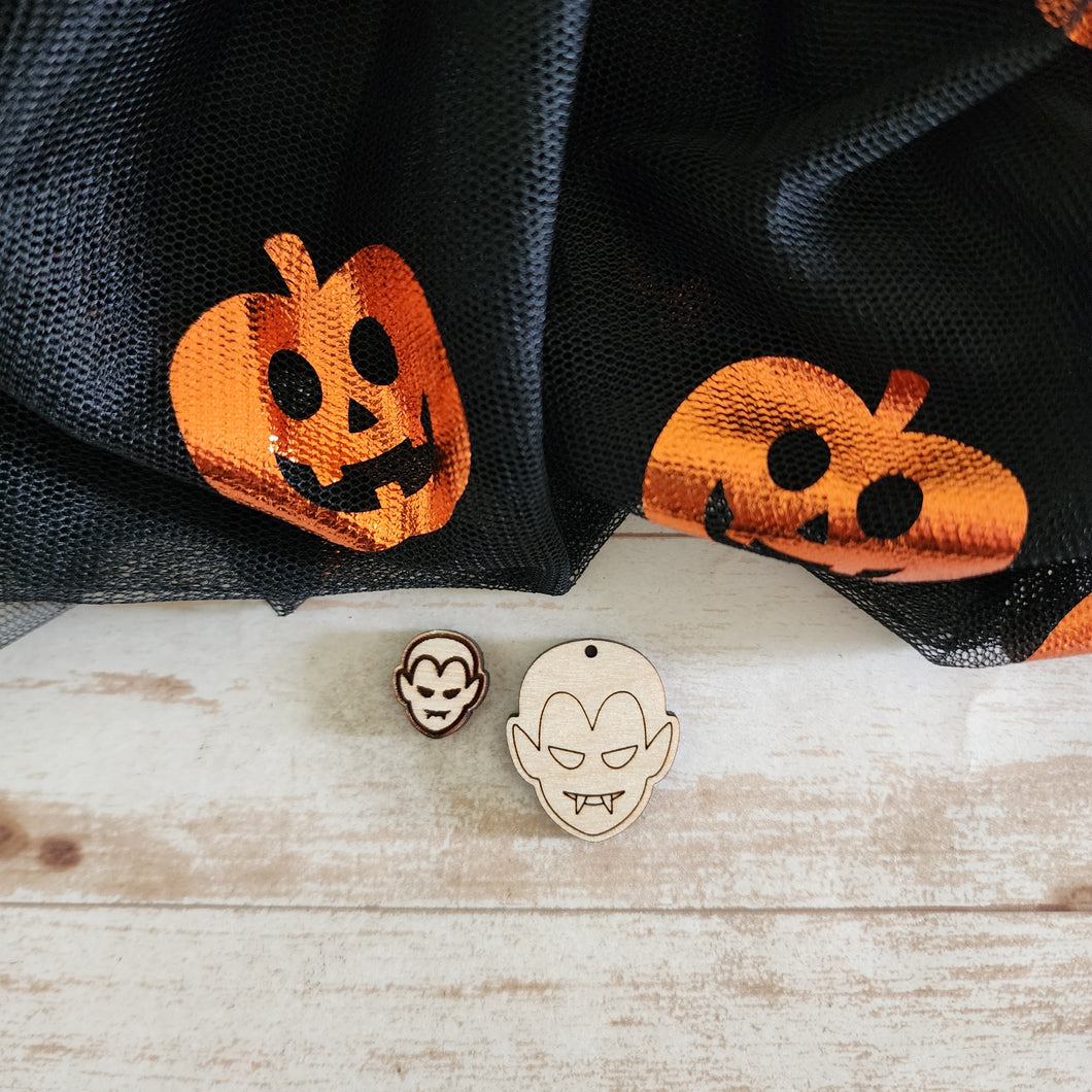 Halloween Vampire Head Stud & Drop