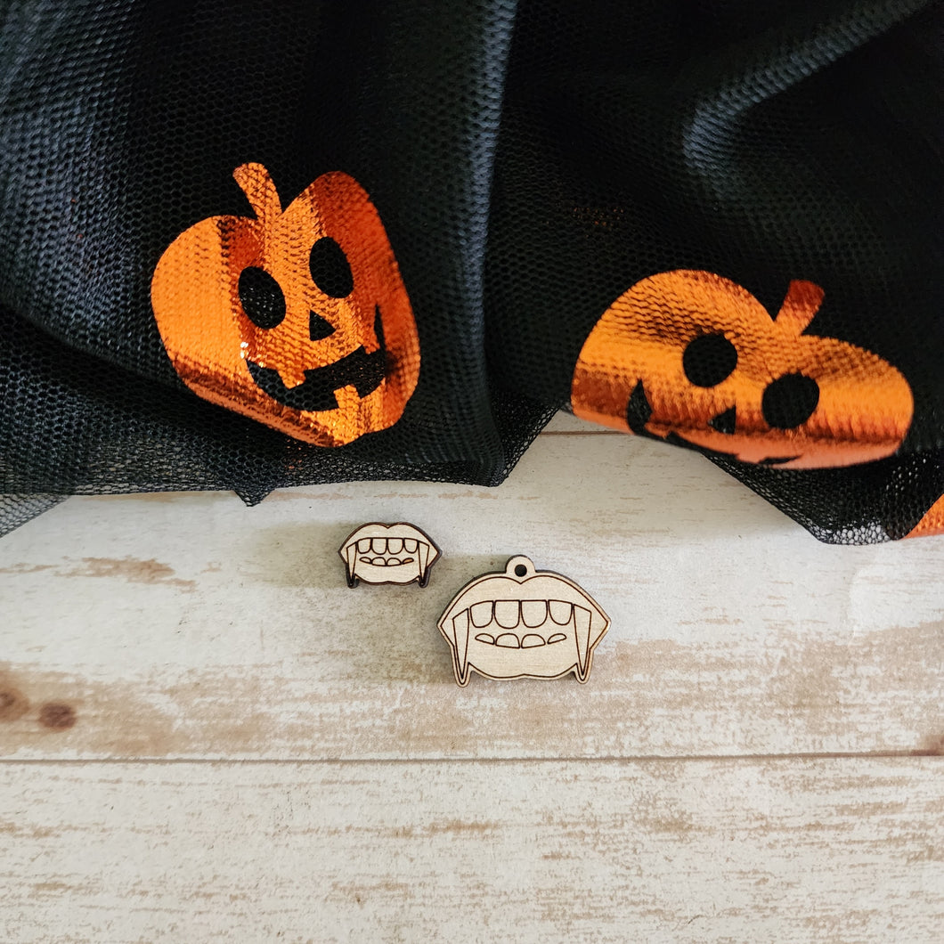 Halloween Vampire Fangs Stud & Drop