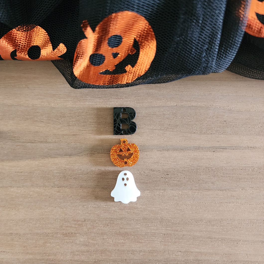 Halloween Acrylic Triple B, Pumpkin, & Ghost Drops