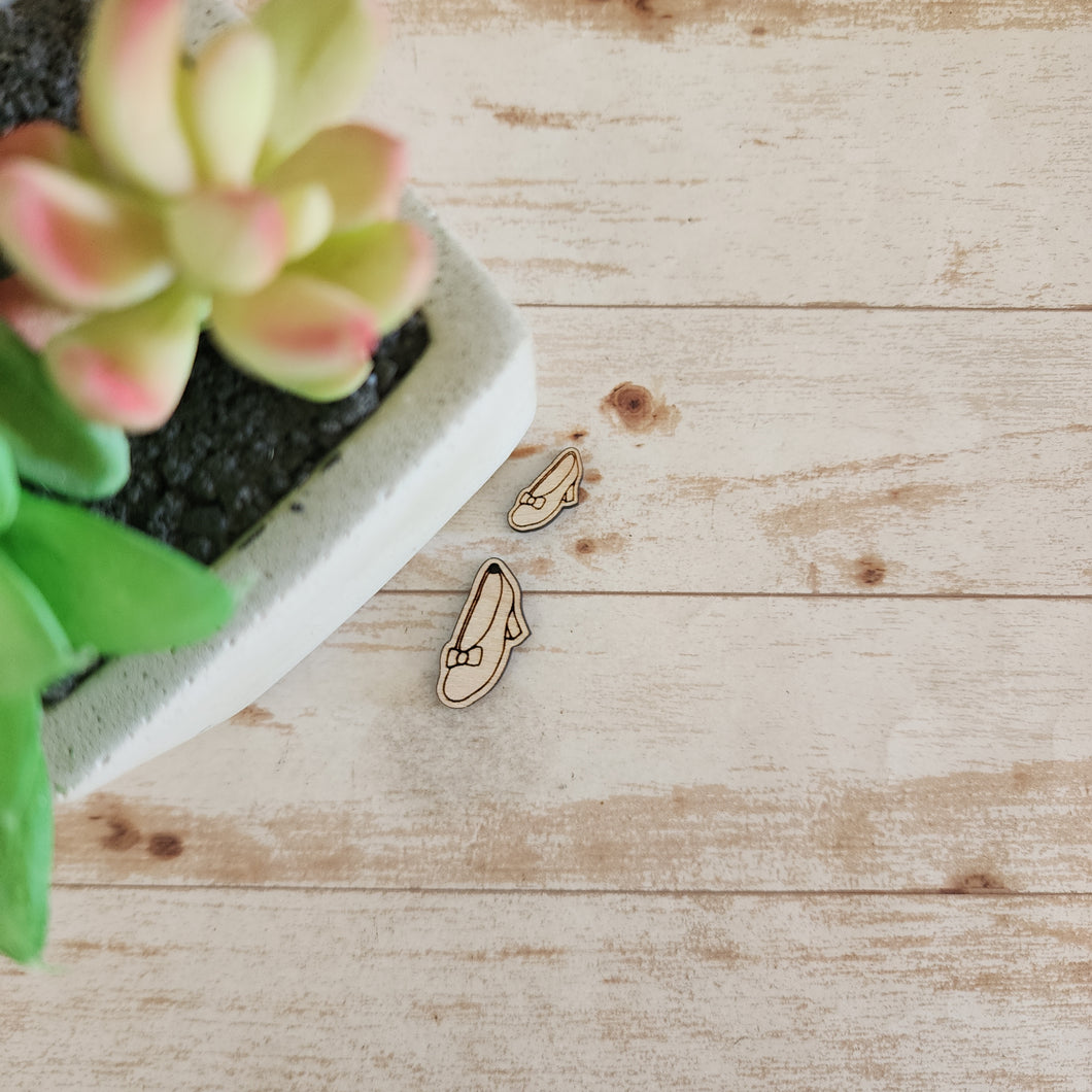Ruby Slipper Stud & Drop