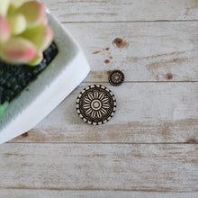 Load image into Gallery viewer, Bold Flower Mandala Round Stud &amp; Drop
