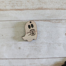 Load image into Gallery viewer, Halloween Ghosts with Coffee Cup Earrings
