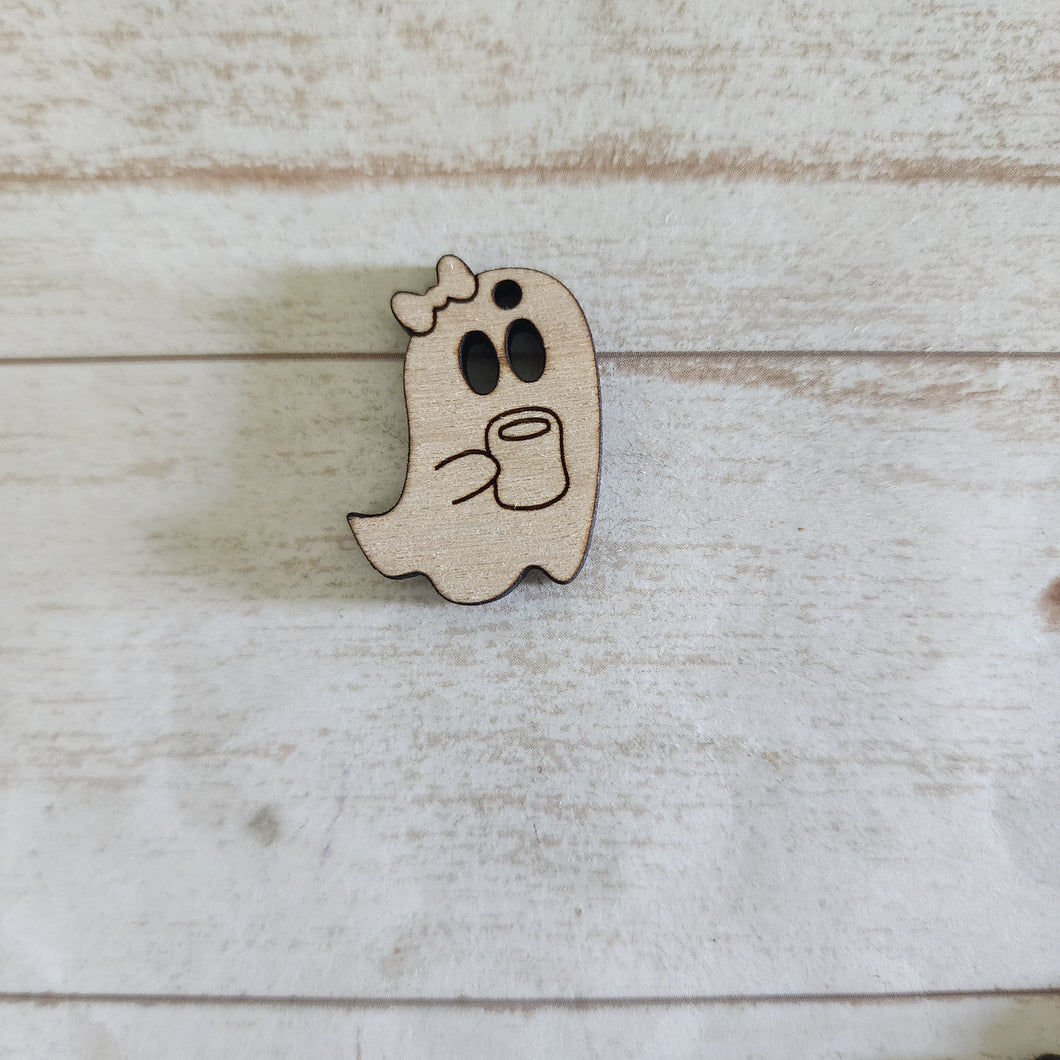 Halloween Ghosts with Coffee Cup Earrings