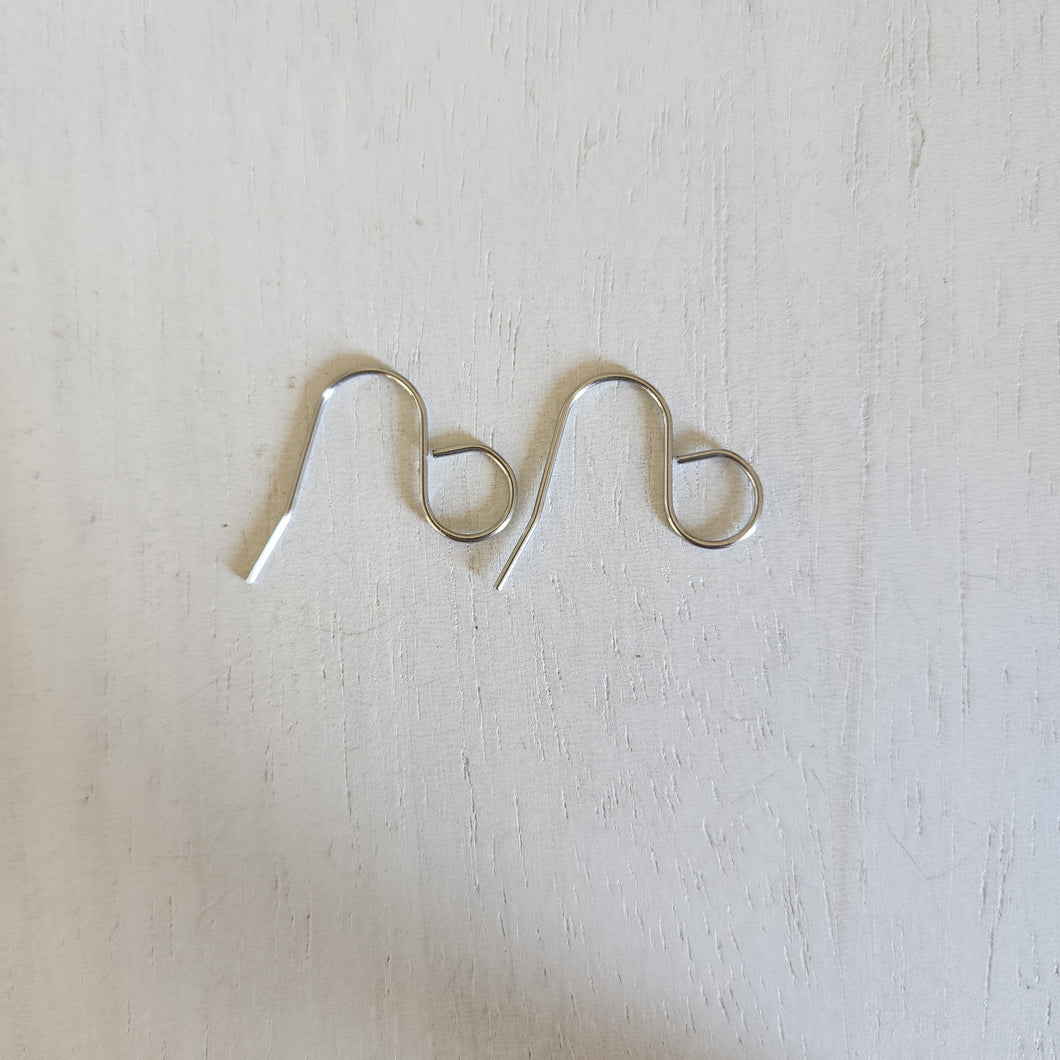 XL Large Outer Loop Ear Wires - STAINLESS STEEL, 304 Stainless Steel