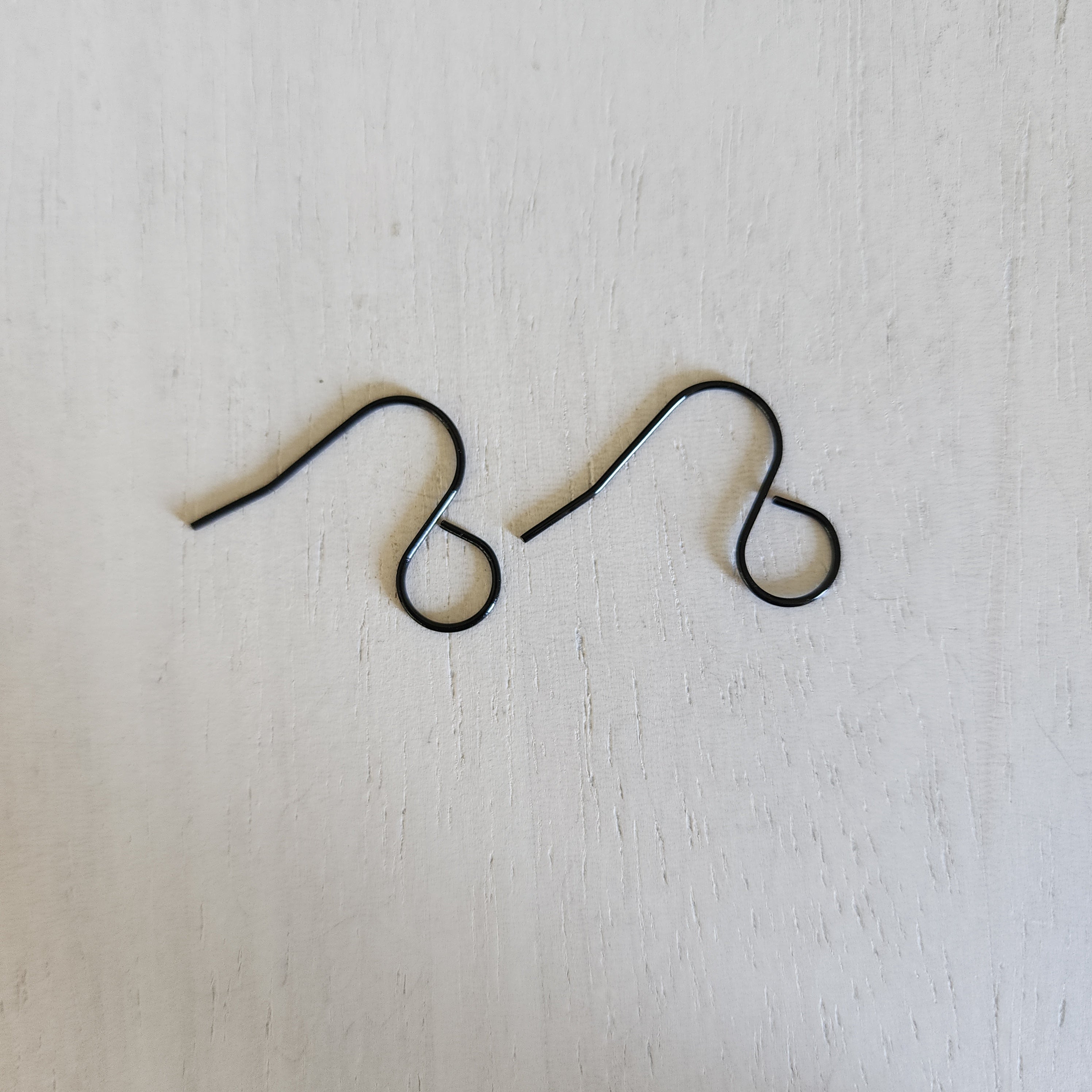 XL Large Outer Loop Ear Wires - BLACK, 304 Stainless Steel – LilliBella ...