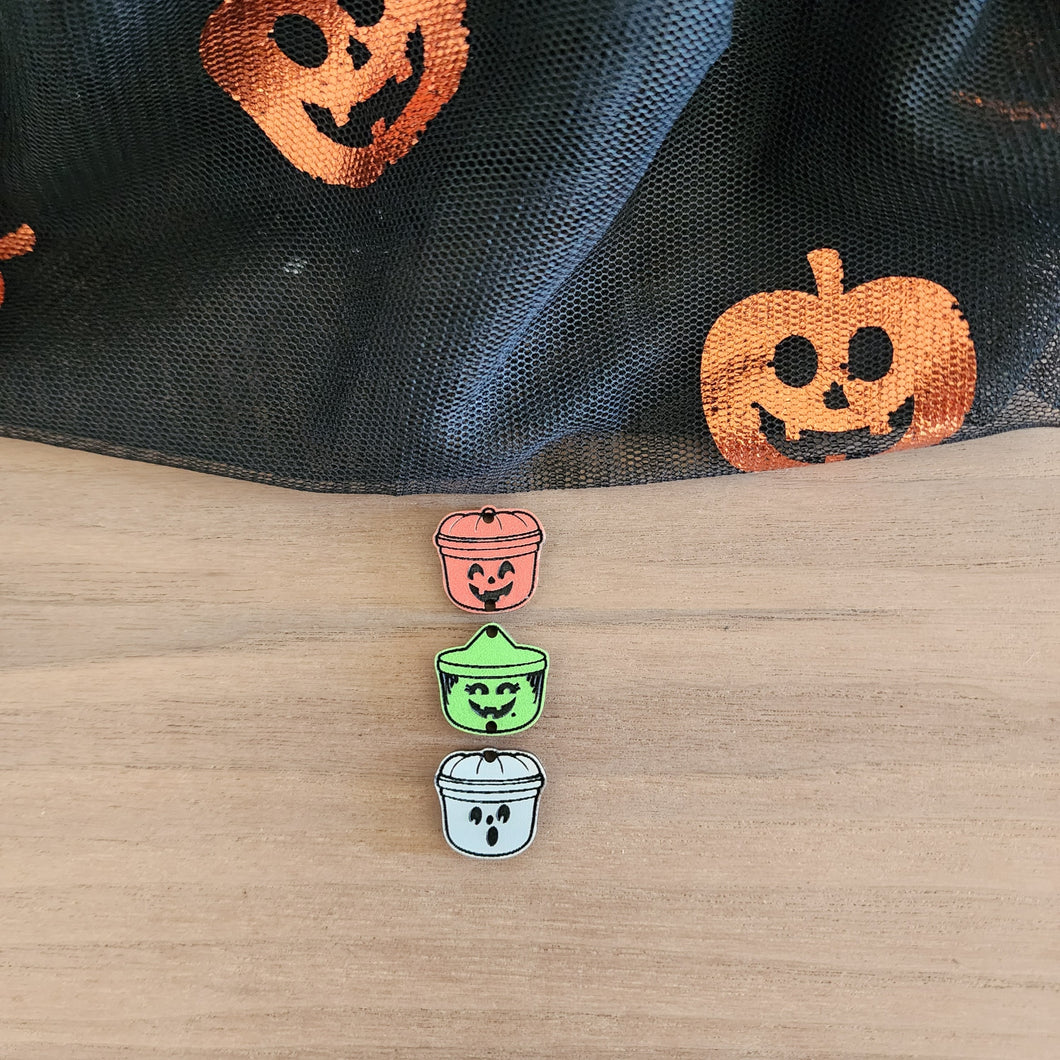 Halloween Acrylic Classic Boo Bucket Triple Drop