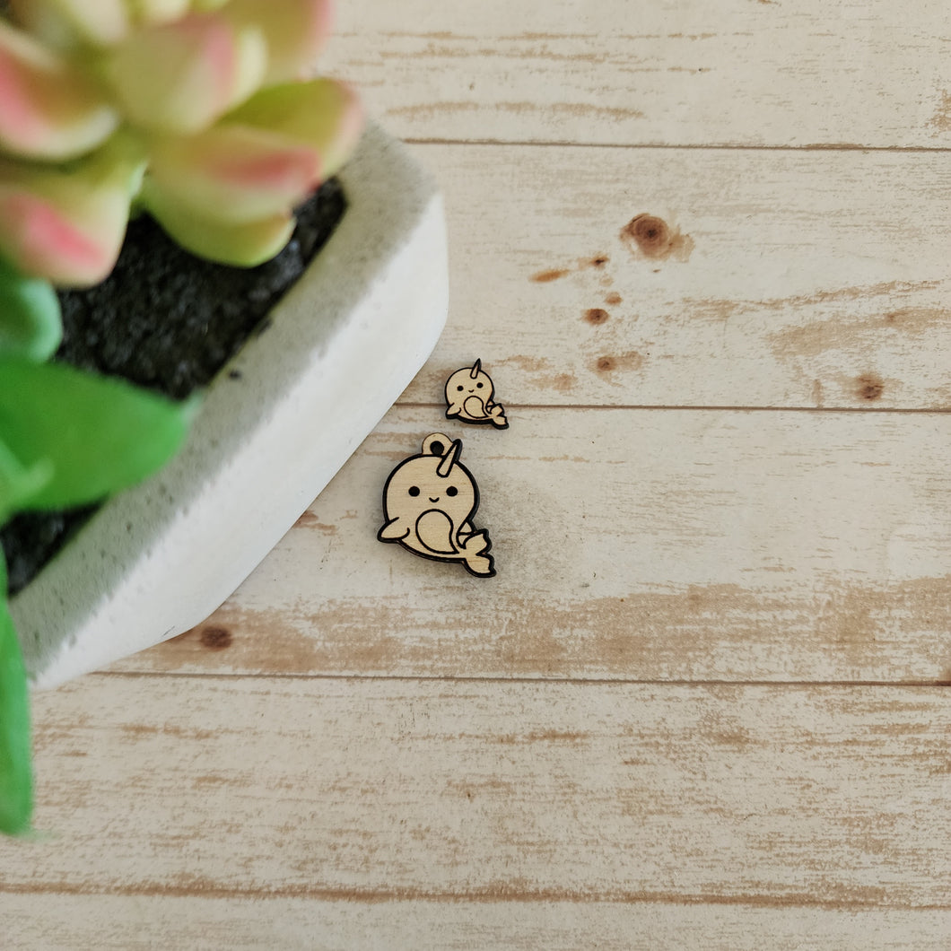 Narwhal Stud & Drop