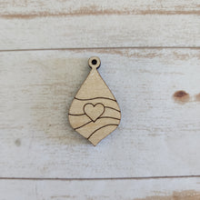 Load image into Gallery viewer, Valentine&#39;s Day Wavy Lines with Heart Drops
