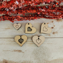 Load image into Gallery viewer, Valentine&#39;s Day Heart with Small Heart Stud &amp; Drops
