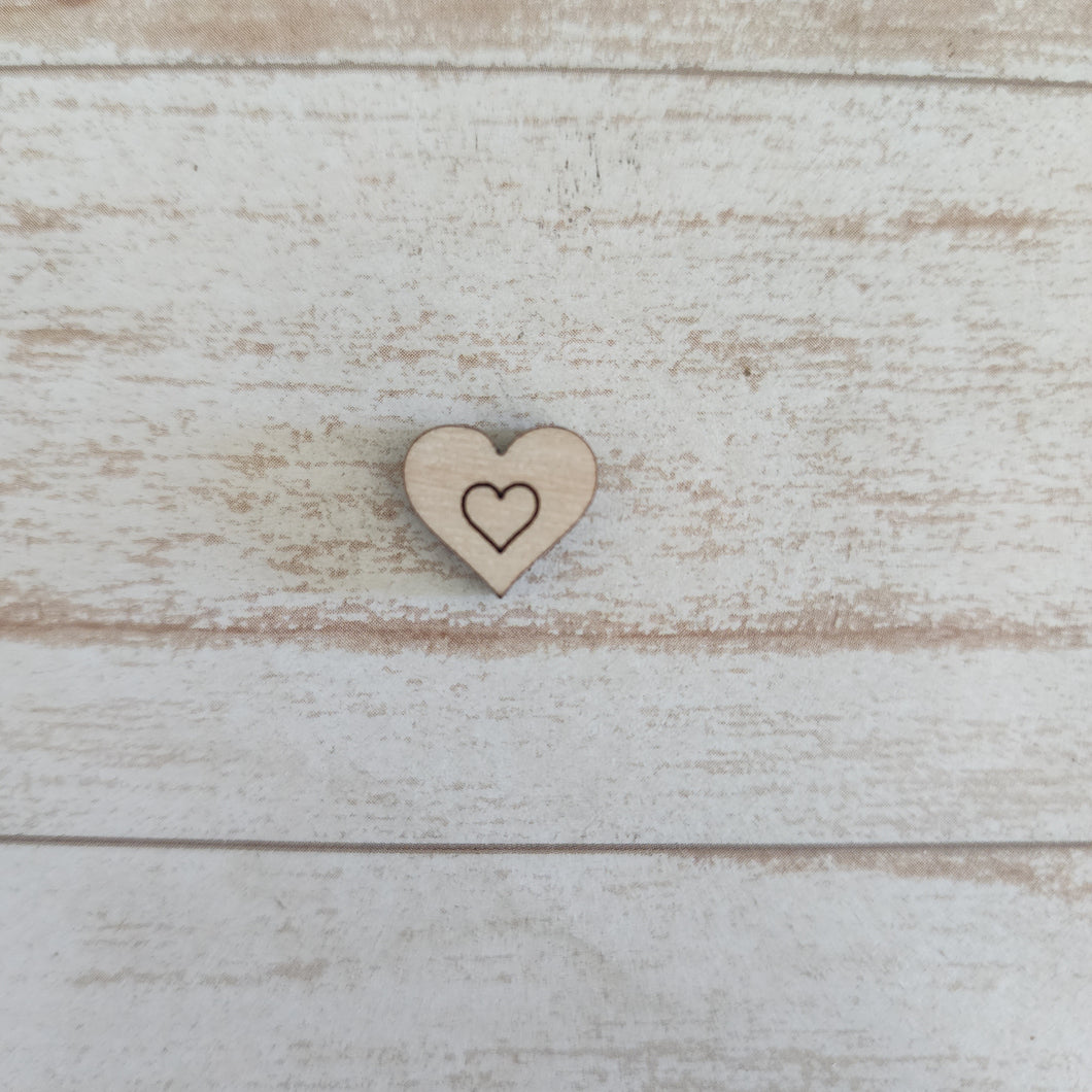 Valentine's Day Heart with Small Heart Stud & Drops