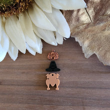 Load image into Gallery viewer, Thanksgiving Acrylic Triple Pumpkin, Pilgrim Hat, &amp; Turkey Drops
