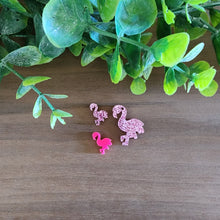 Load image into Gallery viewer, Acrylic Flamingo Earrings
