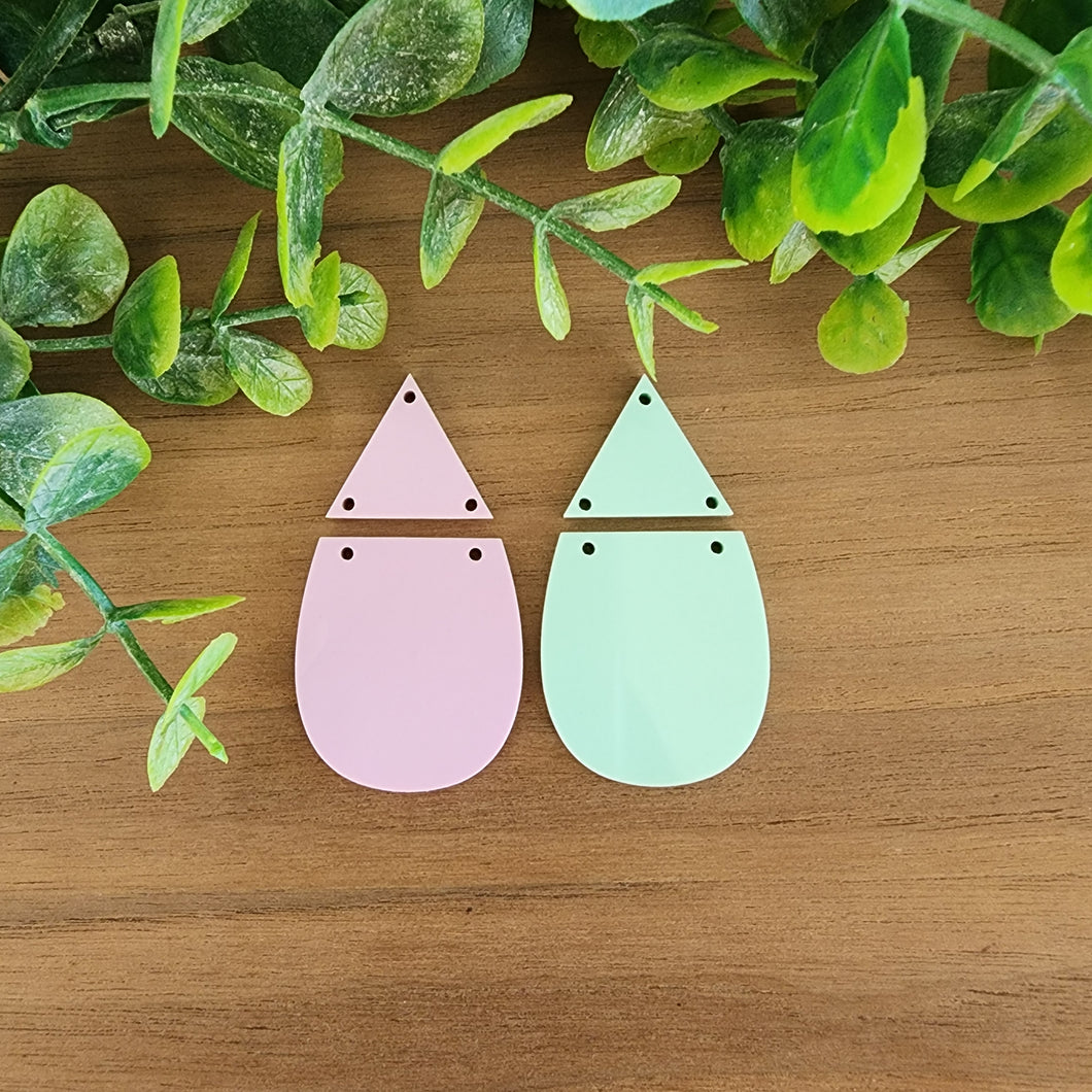 Acrylic Split Teardrops