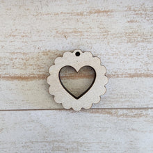 Load image into Gallery viewer, Valentine&#39;s Day Scalloped Round with Heart Stud &amp; Drops

