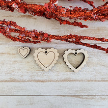 Load image into Gallery viewer, Valentine&#39;s Day Large Scalloped Heart Stud &amp; Drops
